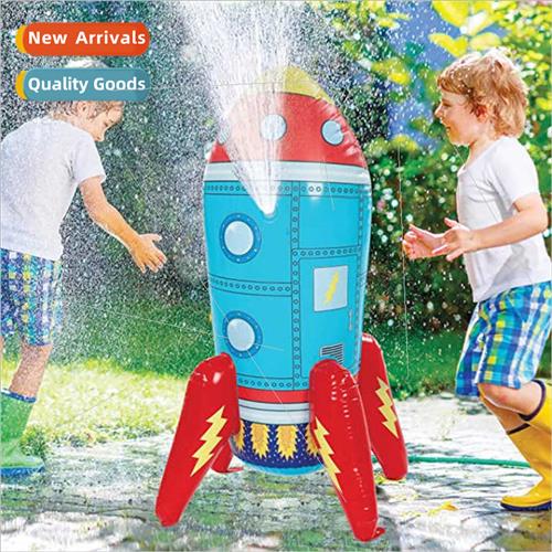 New inflatable water spray ride rocket water spray unicorn c