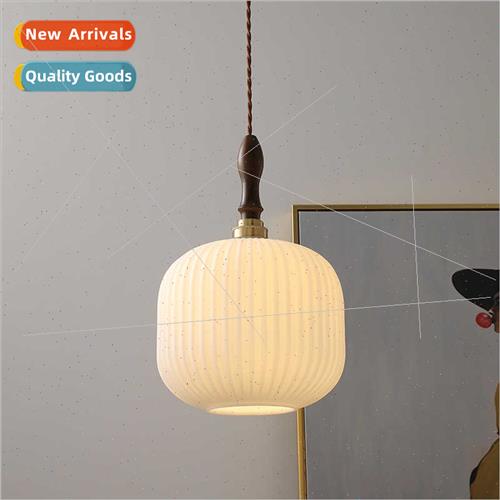 Walnut Japanese Scandinavian simple glass dining room bar la