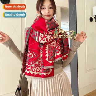 large shawl faux thickened cashme warm cold winter 2023 fall