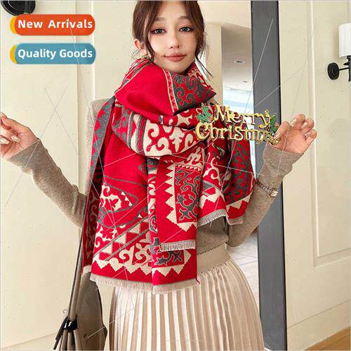 2023 thickened cold large shawl fall winter warm faux cashme