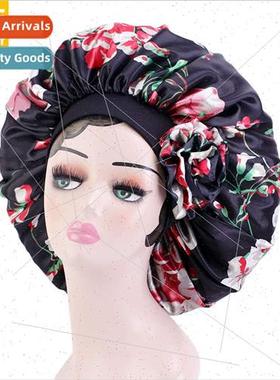 Large Sateen Sleeping Hat Leather Hat Stchy Wide-brimmed Pri