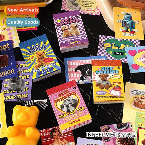 -adhesive sticker book Island old things series Korean handb