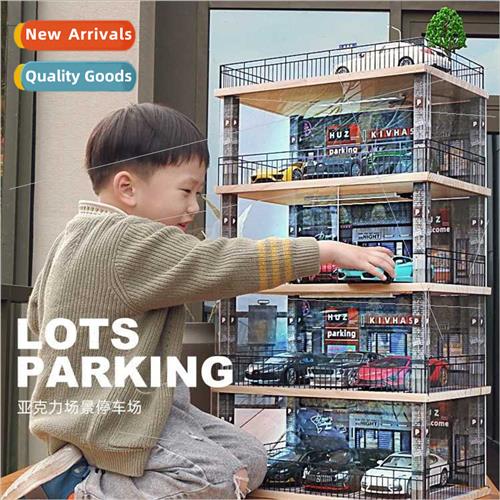Parking model garage scene 1:24 car model htoy car storage b