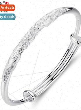 999 filigree bracelet women jewelry fashion round ring round