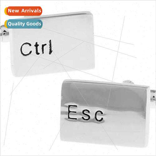 Elephant Series Computer CTRL ESC Cufflinks Personalized Men