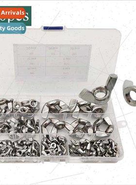 100pcs box 7 sizes butterfly nut assortment k M3 M4M5M6M8M10