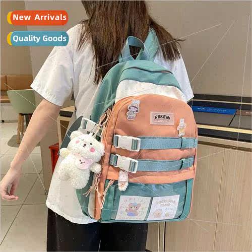 Schoolbag girls shoulder bag large capacy ins wind cute back