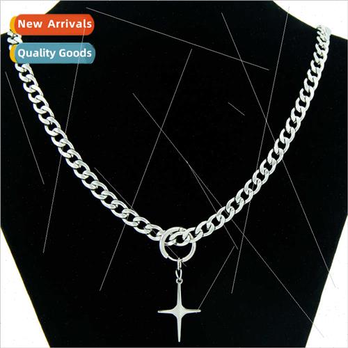 Europe ins female necklace sweater chain Cuban chain Spice G