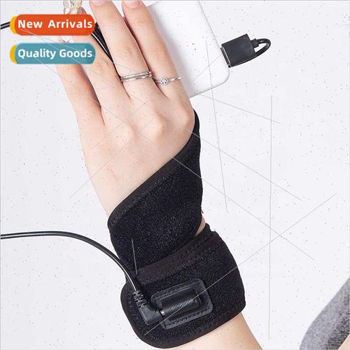 USB Rechargeable Washable Graphene Fabric WristbWarmer Elect
