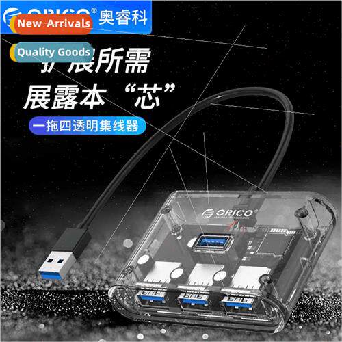 USB3.0 Splter One Drag Four Ports USB3.0 Transparent Hub Hig