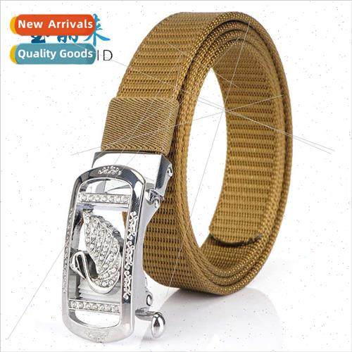 2.5CM belt female automatic buckle nylon Korean casual versa