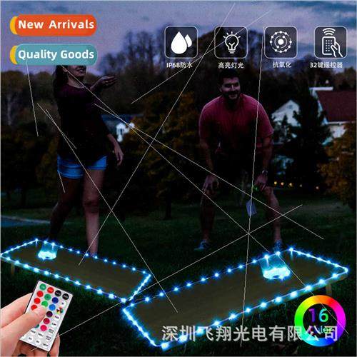 16 color rgb remote control double circle tube light led out