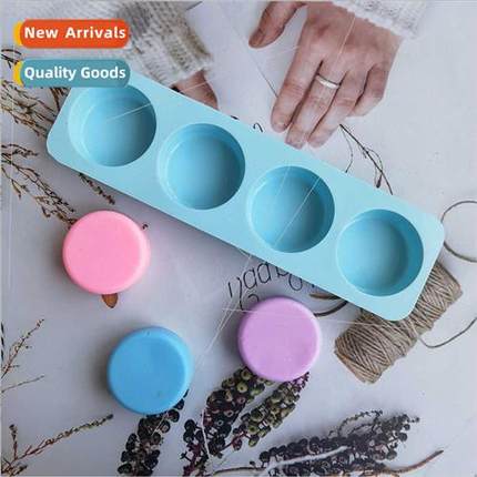 4-bar soap mold circular silicone mold aromatherapy handicra
