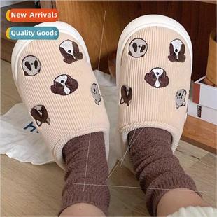 bedroom home warm New slippers cozy cotton femal lightweight