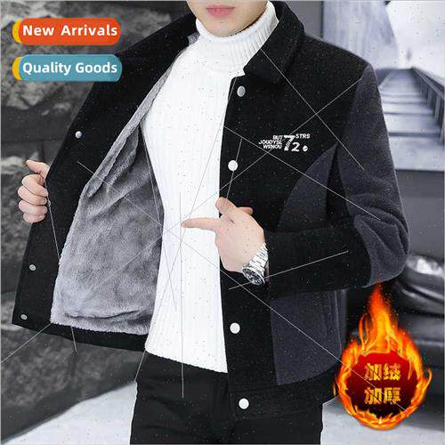 Autumn winter gold mink jacket men padded thickened senior s