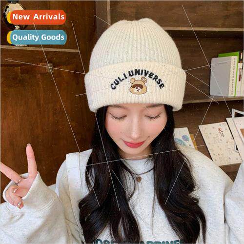 2023 Korean  wool cap children winter warm knted cap cute be