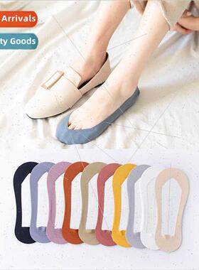 2021 spring summer new socks female invisible socks ice silk
