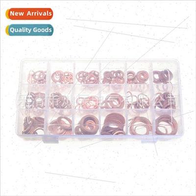 395PCS Purple Copper Oil Seal Gasket Boxed Set Seal Ring-lik