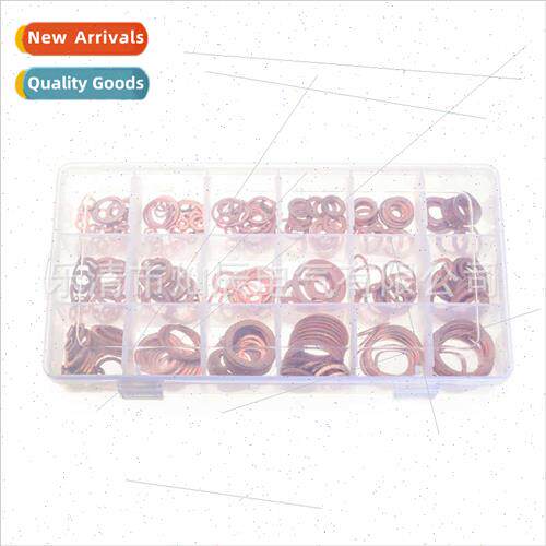 395PCS Purple Copper Oil Seal Gasket Boxed Set Seal Ring-lik