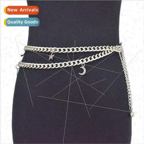 Europe women new hipster belly dance waist chain sweet moon
