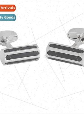 Cufflinks 适用men Hexagonal cylindrical cufflinks Electropla
