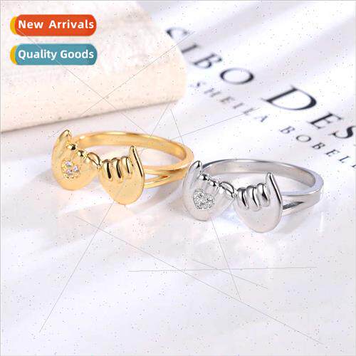 Europe anchor new love ring female fashion simple hpull life