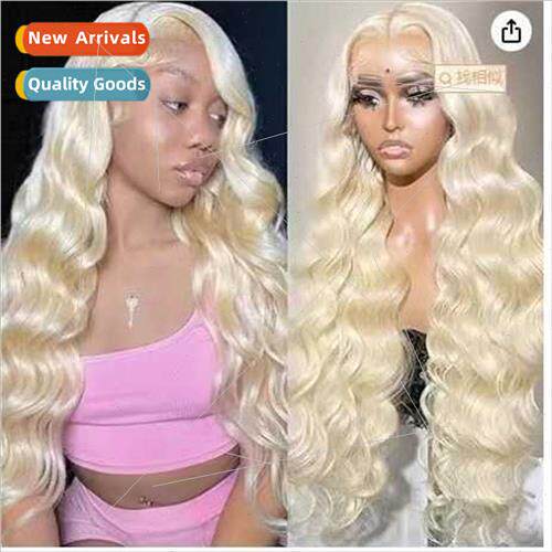 Europe fashion blonde wig African front lace big wave long c