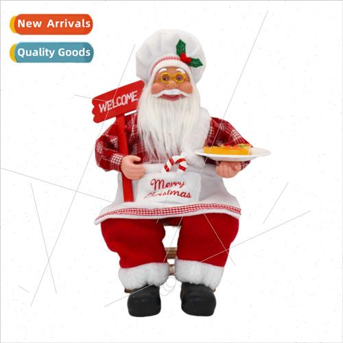 202350CM tting Chef Santa Claus Christmas Home Scene Decorat