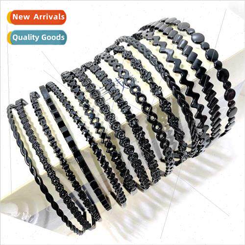 Fine hair bands -slip plastic flowers wash face bow twist Ko