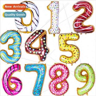 donut digal party inch decora balloon large film aluminum