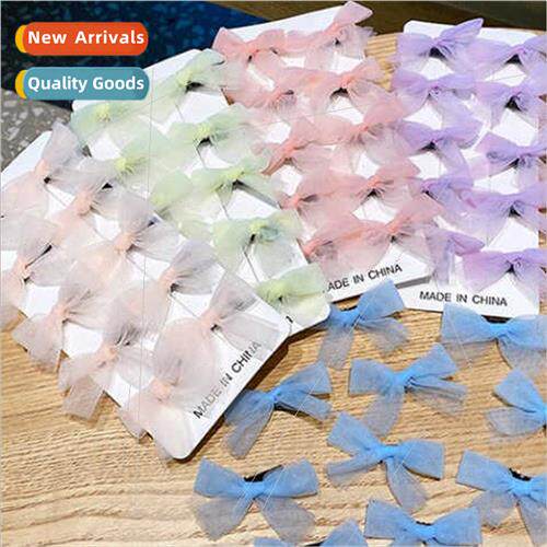 Children Korean mesh hair accessories simple hair clips bow