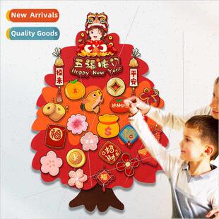 New Year Spring Festival Children s Felt Fabric Money Tree F