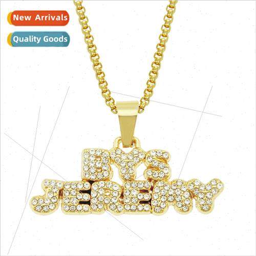 Hundreds personalized rhinestone English words necklace infl
