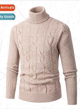 2023 fall winter warm turtleneck sweater men bottoming kn sw