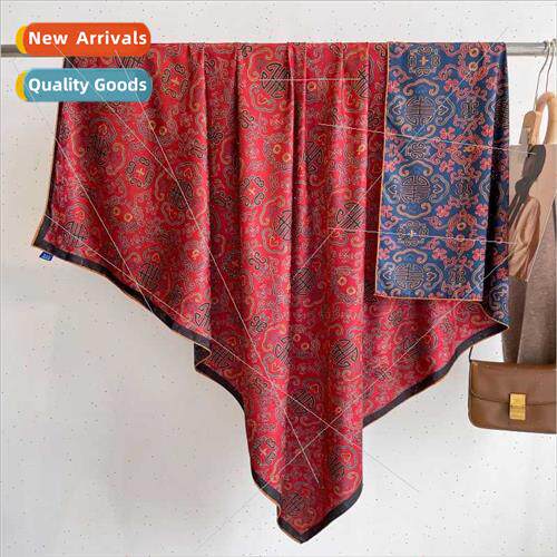 140*140 chambray large square scarf women silk scarf shawl h