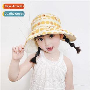 sun cute brim big girls wear sided double hat Baby