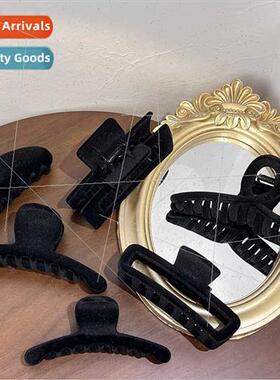 Black Grab Clip 2022 French Flocking Basic Back Head Plate H