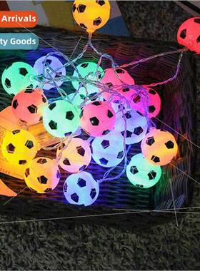 LED World Cup soccer ball lights string bar theme atmosphere