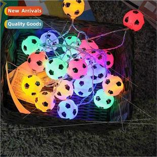 LED World Cup soccer ball lights string bar theme atmosphere