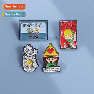 Personalised design cartoon character cute metal brooch crea