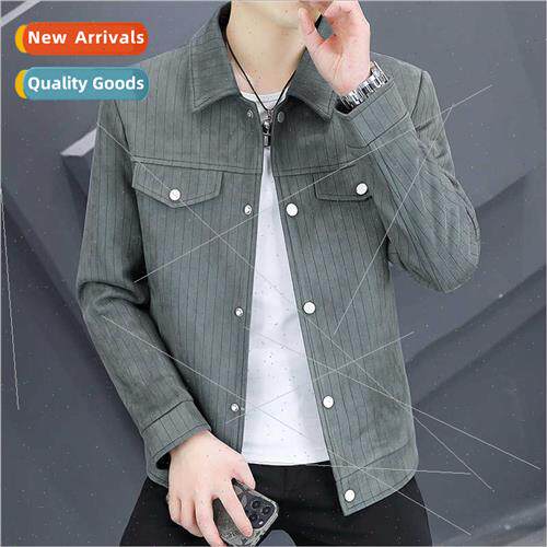 2023 casual versatile spring fall jacket men nd spring stand