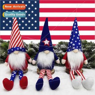 Pointy Independence Doll Gnome Hat Legs Long Day USA 2023