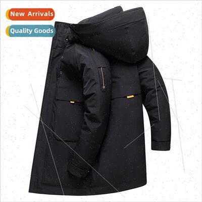 Down jacket men medium-length thickened 2022 new tide jacket