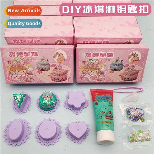 DIY cream glue set box handmade cake pendant material k girl