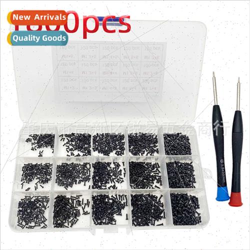 1800pcs silver black miniature round head Phillips self-tapp