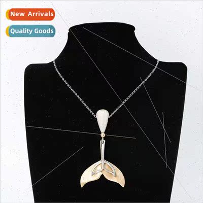 Europe new necklace mermaid tail popular jewelry sweater cha