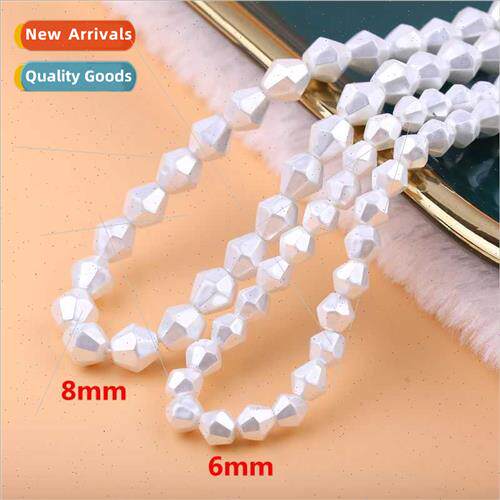 Natural deep sea shaped shell beads pointed beads diamond-sh