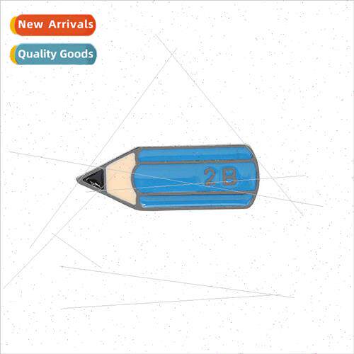 Europe ins ice-cream alpaca leaf pencil brooch alloy cartoon