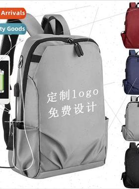 Fashion shoulder bag men logo new business USB computer bag