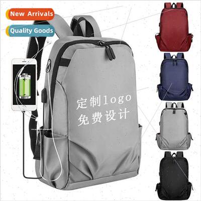 Fashion shoulder bag men logo new business USB computer bag